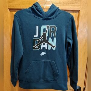 Nike Kid's Teal Jordan Hoodie, L (12-13 Years)